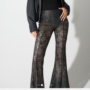 H&M lace flare pants